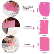 Cake Decorating Kit - 11-Inch Rotating Cake Turntable, 7 Piping Tips, 2 Icing Spatulas & 3 Scrapers, 35-Piece Complete Set