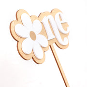 Daisy Cake Topper For 1st Birthday - First Birthday Cake Decoration, Retro Groovy Boho Daisy, Daisy Birthday Party Decor, Best Flower Cake Topper For Baby(Daisy One Cake Topper)