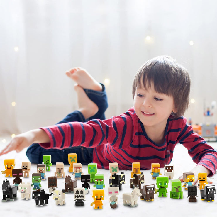 36Pcs Cake Toppers for Party Supplies, Character Cupcake Toppers - Collection Playset
