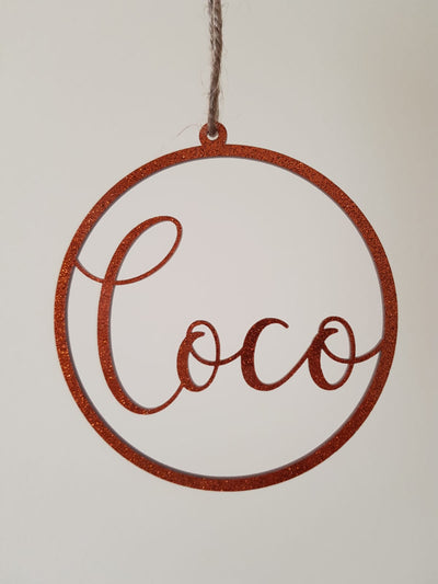 Name Hanging Ornament - Wedding Bliss Accessories