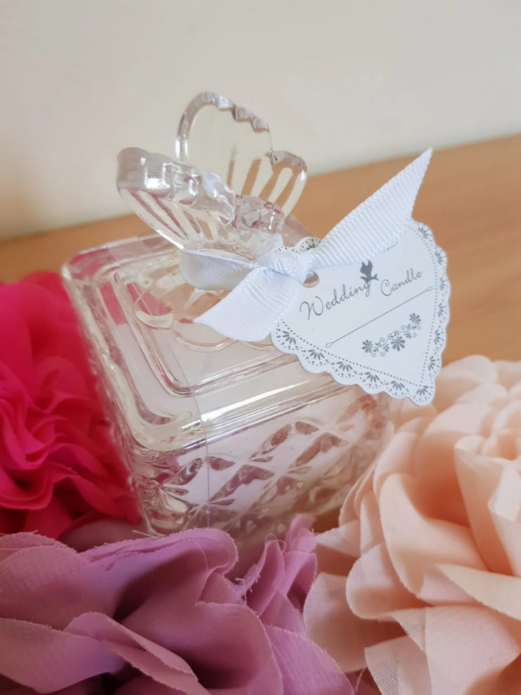 Candle Jar with Butterfly - Wedding Bliss Accessories