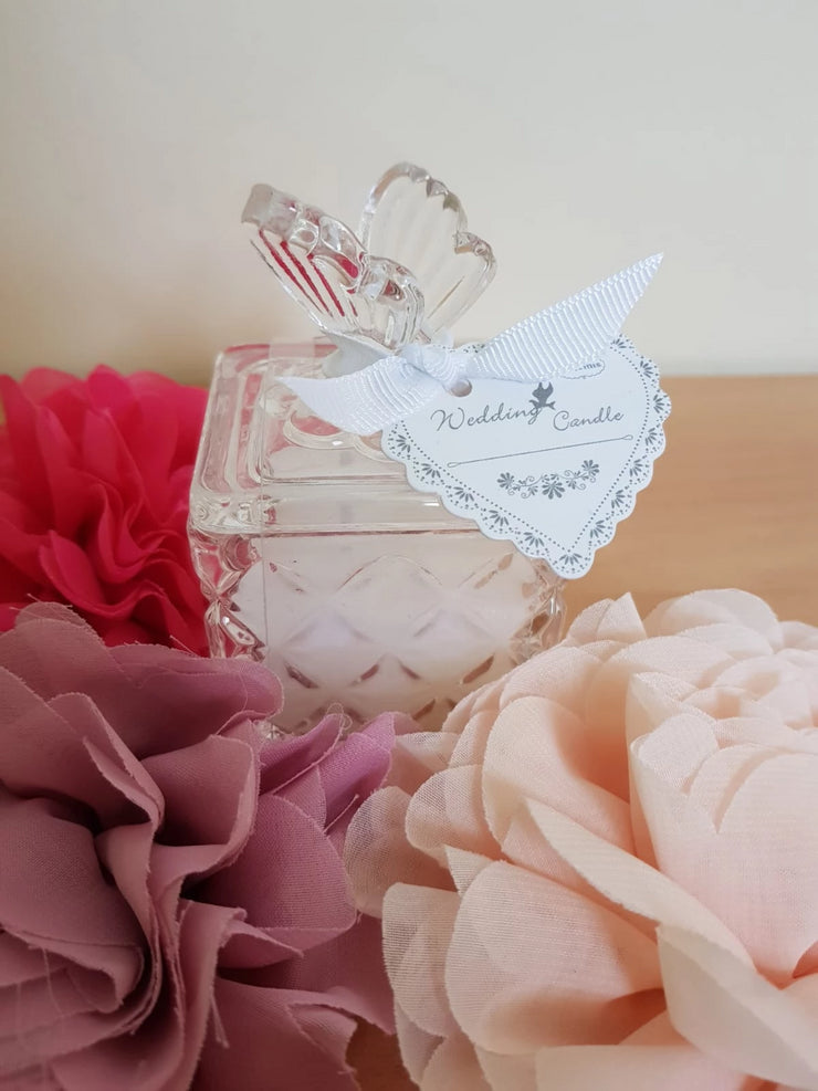 Candle Jar with Butterfly - Wedding Bliss Accessories
