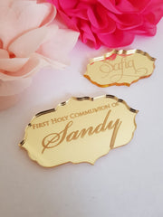 Damask Shaped Laser Cut Tag - Wedding Bliss Accessories