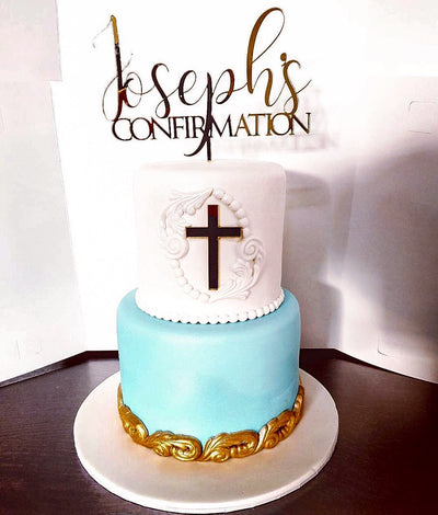 Confirmation Cake Topper - Wedding Bliss Accessories