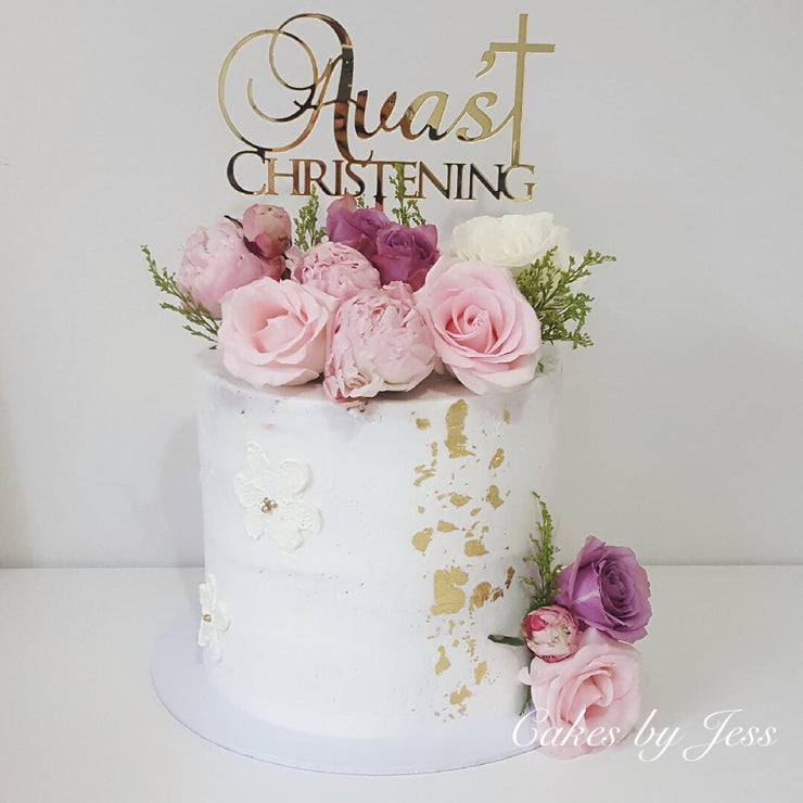 Christening Cake Topper - Wedding Bliss Accessories