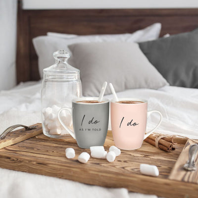 I Do & I Do As I'm Told Mug Set - Wedding Bliss Accessories